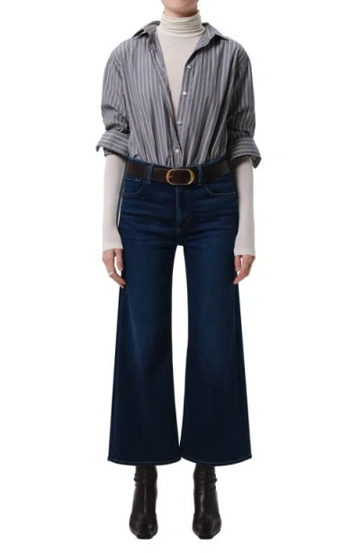 Citizen Of Humanity Citizens Of Humanity Lyra Wide Leg Cropped Jeans In Dakota In Blue
