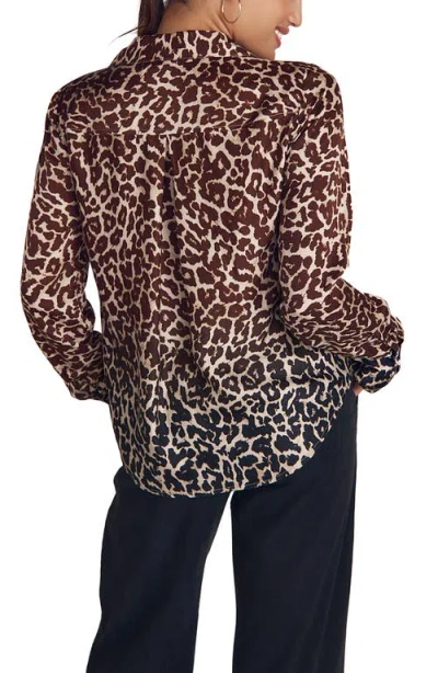 Bella Dahl Ombré Leopard Print Button-up Shirt In Animal Print