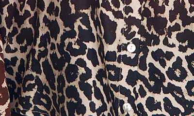 Bella Dahl Ombré Leopard Print Button-up Shirt In Animal Print
