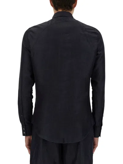 Alexander Mcqueen Harness Shirt With Unique T Buckle Detail In Black