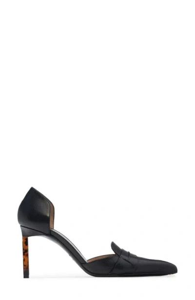 Tom Ford Black Leather High Heel Pumps In Black