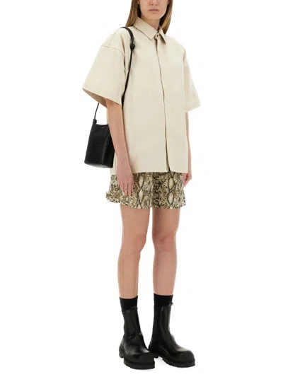 Jil Sander Women Heavy Cotton Shirt In Neutral