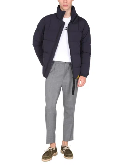 Aspesi High Neck Down Jacket In Blue