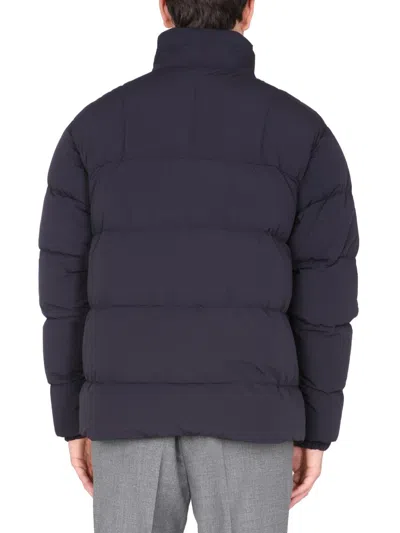 Aspesi High Neck Down Jacket In Blue