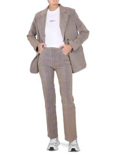 Mcq By Alexander Mcqueen High Waist Pants In Neutral
