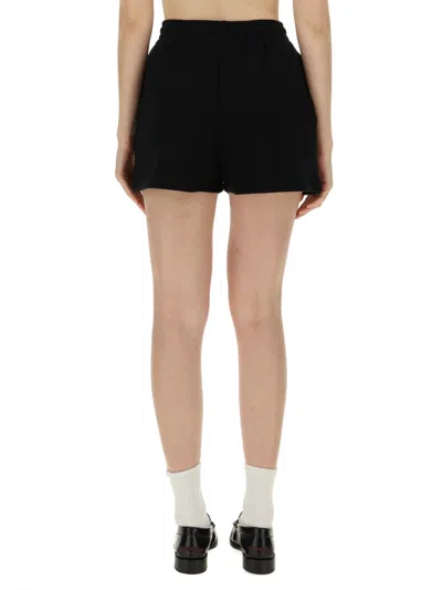 Rotate Birger Christensen Ladies Black High Waist Shorts In Black