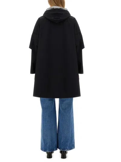 Herno Women's Hooded Cape In Black