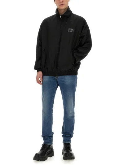 Dolce & Gabbana Hooded Jacket In Black