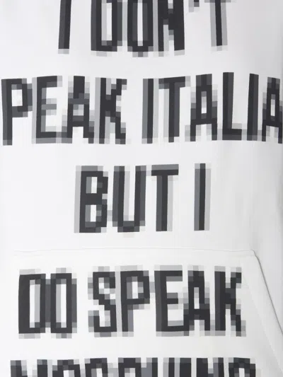 Moschino Cotton Sweatshirt Pixel Capsule In White