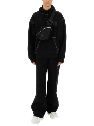 Givenchy Sweatshirt With Embroidered 4g Motif In Black
