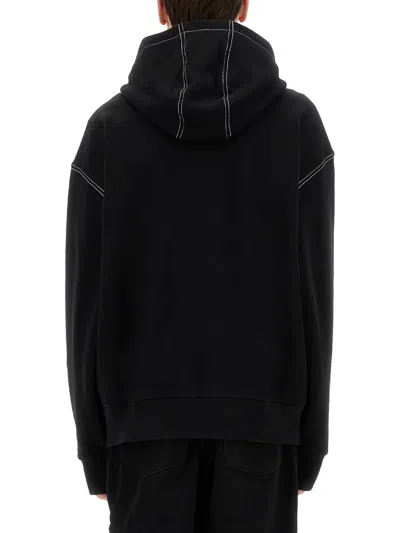 Givenchy Sweatshirt With Embroidered 4g Motif In Black