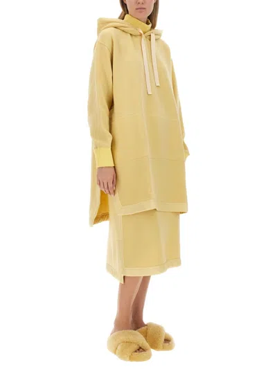 Jil Sander Women's Hoodie In Yellow
