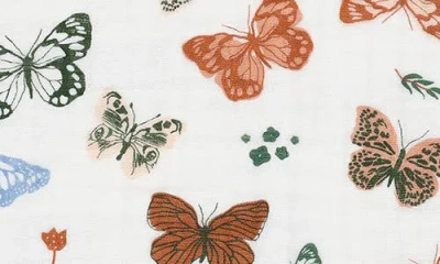 Little Unicorn Cotton Muslin Baby Quilt In White