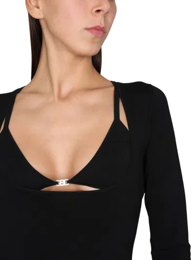 Alexander Wang Stretch Fabric Dress In Black