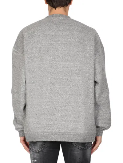 Dsquared2 Dsquared Men I Love D2 Sweatshirt In Gray