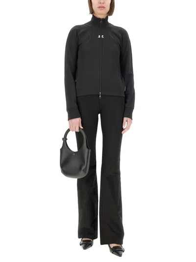 Courrèges Interlock Scuba Jacket In Black