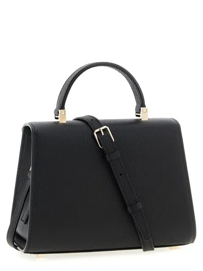 Valextra Micro Iside Crossbody Bag In Black
