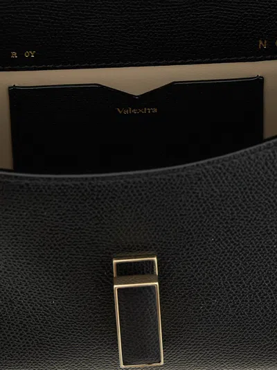 Valextra Micro Iside Crossbody Bag In Black