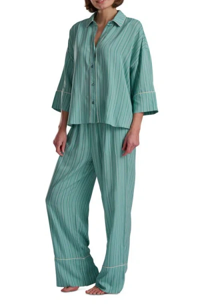 Splendid Celestial Print Pajama Pant Set In Green