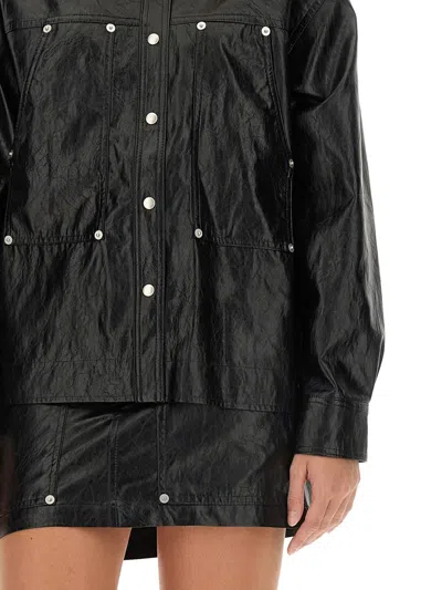 Isabel Marant Étoile Pocketed High-waisted Button Skirt In Black
