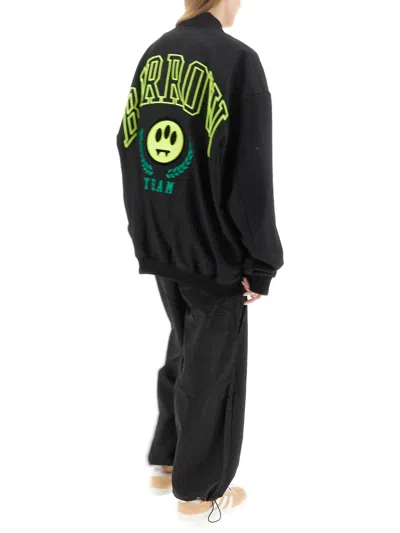 Barrow Embroidered Logo Bomber Jacket In Black
