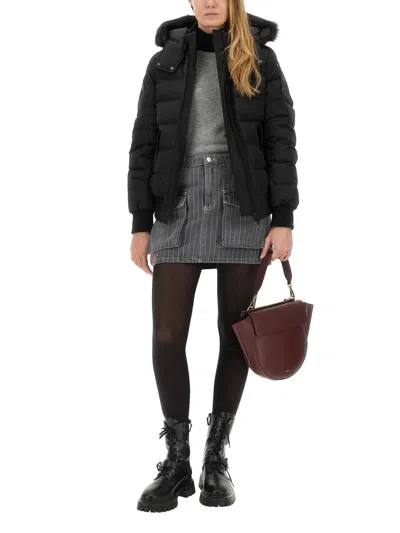Moose Knuckles Jacket With Logo In Black