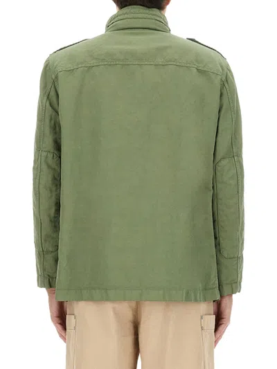 Fay Jacket With Pockets In Green