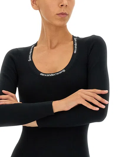 Alexander Wang Synthetic Fibers Dress In Black