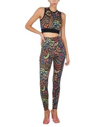 Etro Women's Jacquard Wool Blend Top And Leggings In Multi