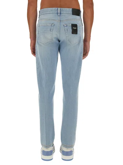 Fendi Jeans In Denim In Blue