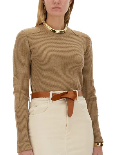Isabel Marant Étoile Jersey "gabyne" In Neutral
