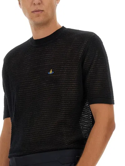 Vivienne Westwood Jersey "julian" In Black