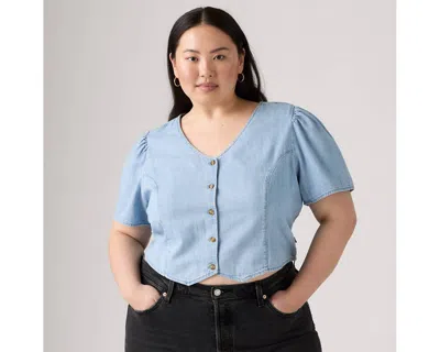 Levi's Moxie Blouse (plus Size) In Blue