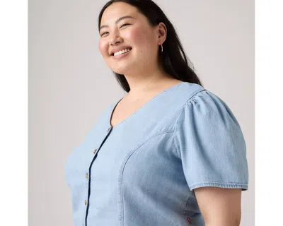 Levi's Moxie Blouse (plus Size) In Blue