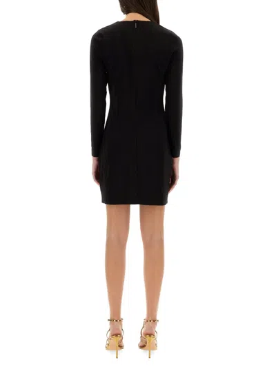 Michael Kors Jersey Dress With Drop Opening In Black