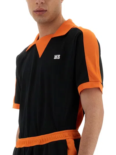 Wales Bonner Collar And Trim Polo Shirt In Multi