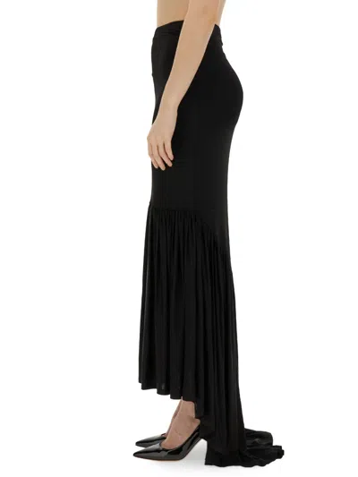 Nina Ricci Fluid Mermaid Skirt In Black
