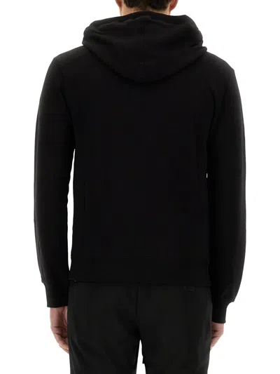 Dolce & Gabbana Men's Drawstring Zip Hoodie In Black