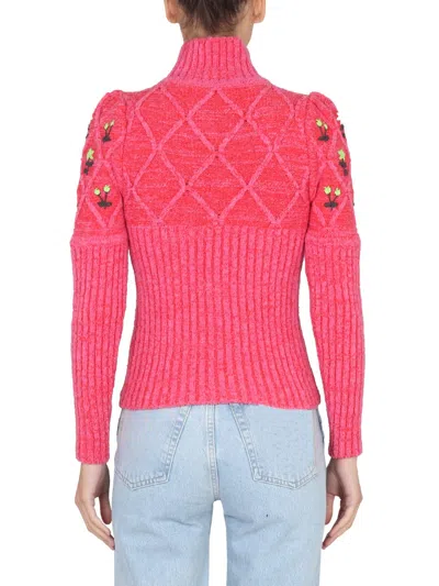Cormio Turtleneck Sweater In Pink