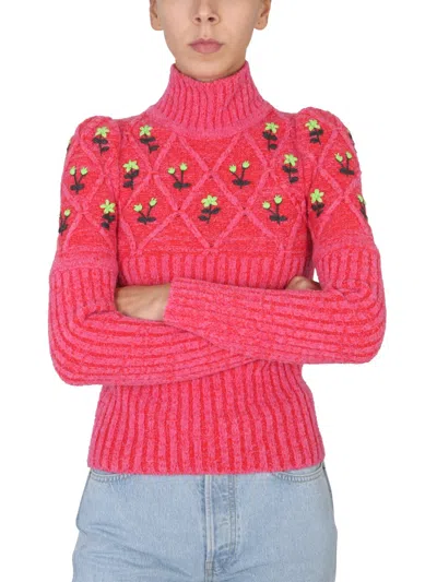 Cormio Turtleneck Sweater In Pink