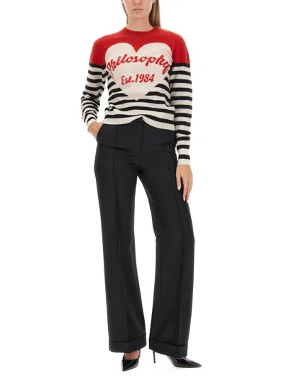 Philosophy Di Lorenzo Serafini Regular Fit T-shirt With Logo In Multi