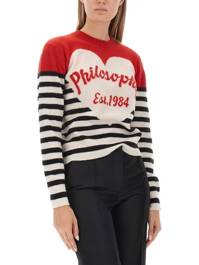 Philosophy Di Lorenzo Serafini Regular Fit T-shirt With Logo In Multi