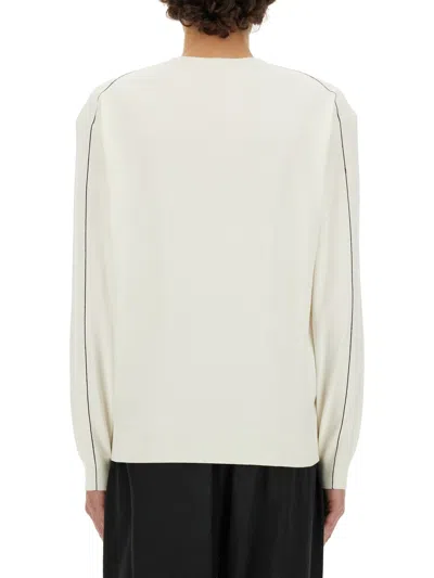 Helmut Lang Jersey With Logo In White