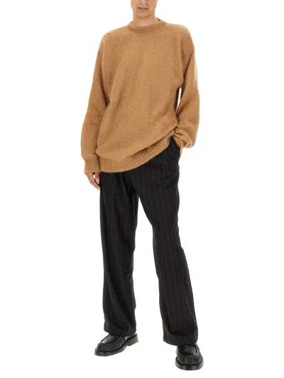 Family First Brushed-effect Mohair-blend Jumper In Brown