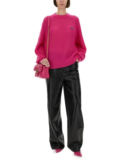 Rotate Birger Christensen Rotate Birgerchristensen Oversized Sweater In Pink