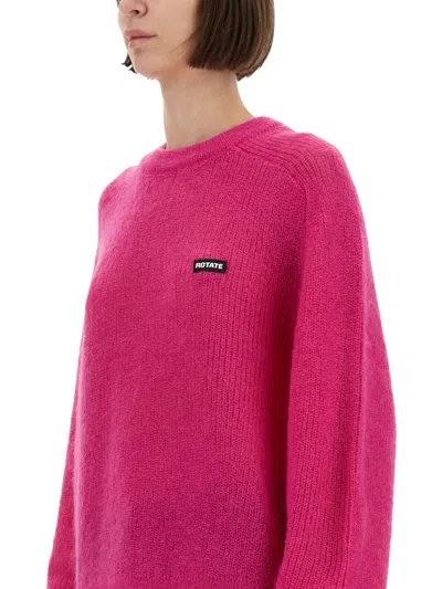 Rotate Birger Christensen Rotate Birgerchristensen Oversized Sweater In Pink
