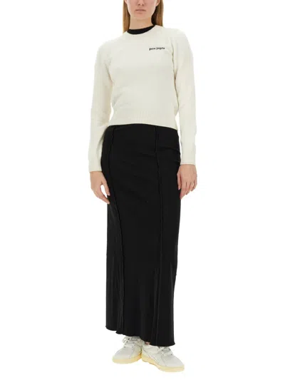 Palm Angels Women's Jersey With Logo In White