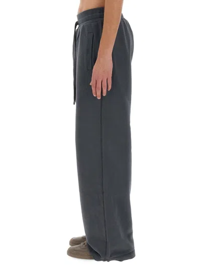 Dolce & Gabbana Elastic Drawstring Sweatpants In Gray