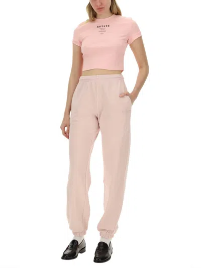 Rotate Birger Christensen Rotate Birgerchristensen Jogging Pants In Pink