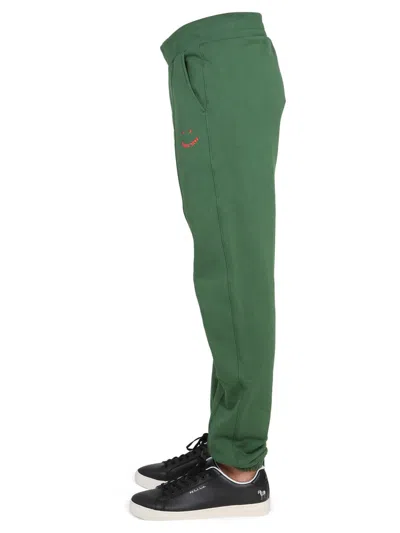 Ps By Paul Smith Ps Paul Smith Jogging Pants "happy" In Green